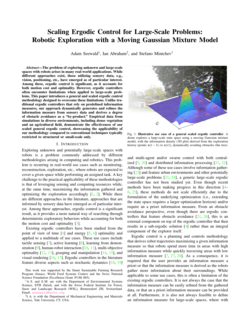 Scaling ergodic control for large-scale problems: Robotic exploration with a moving gaussian mixture model