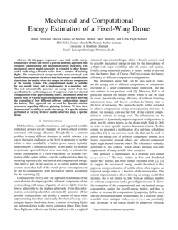 Mechanical and computational energy estimation of a fixed-wing drone cover